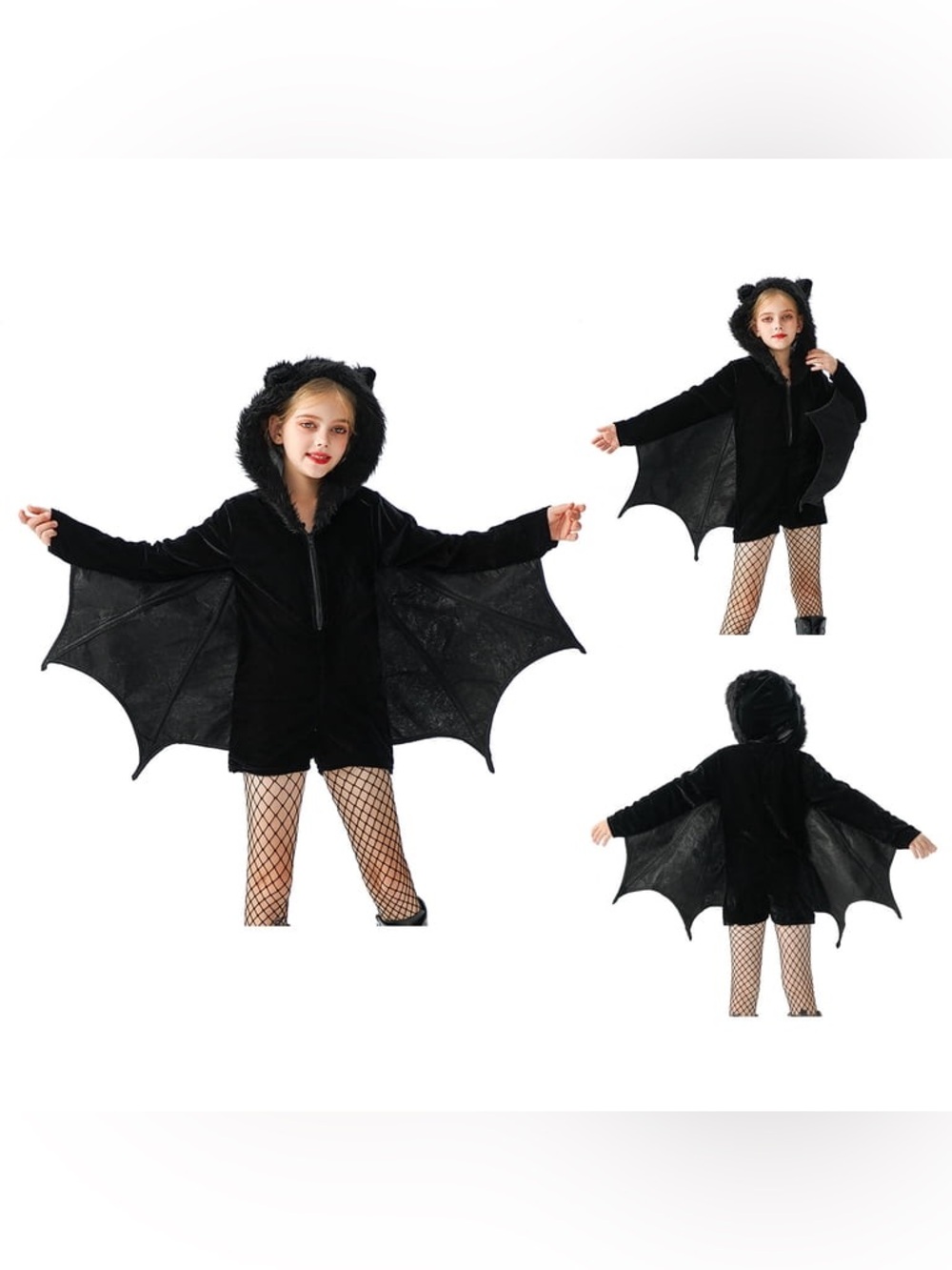 NWT Bat Girl Halloween Costume Size Large 9/10